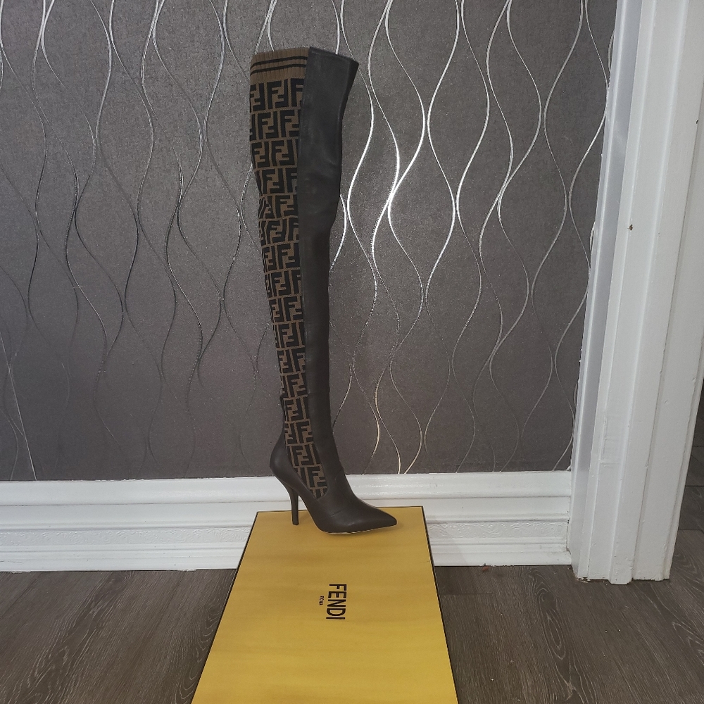 Fendi thigh high boots